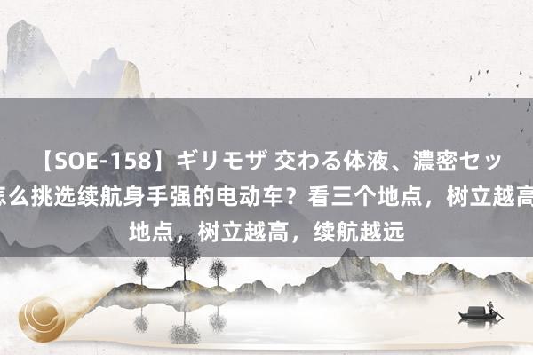 【SOE-158】ギリモザ 交わる体液、濃密セックス Ami 怎么挑选续航身手强的电动车？看三个地点，树立越高，续航越远