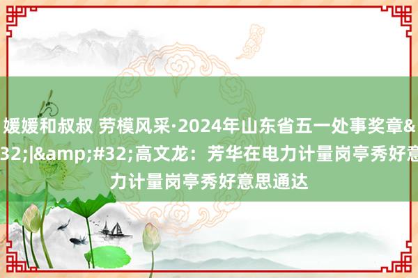 媛媛和叔叔 劳模风采·2024年山东省五一处事奖章&#32;|&#32;高文龙：芳华在电力计量岗亭秀好意思通达