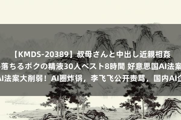 【KMDS-20389】叔母さんと中出し近親相姦 叔母さんの身体を伝い落ちるボクの精液30人ベスト8時間 好意思国AI法案大削弱！AI圈炸锅，李飞飞公开责骂，国内AI企业关心的全在这了