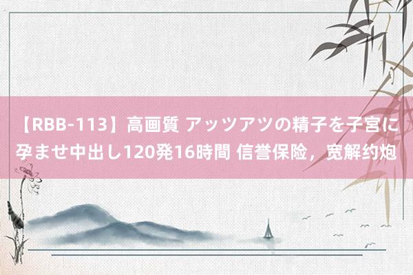 【RBB-113】高画質 アッツアツの精子を子宮に孕ませ中出し120発16時間 信誉保险，宽解约炮